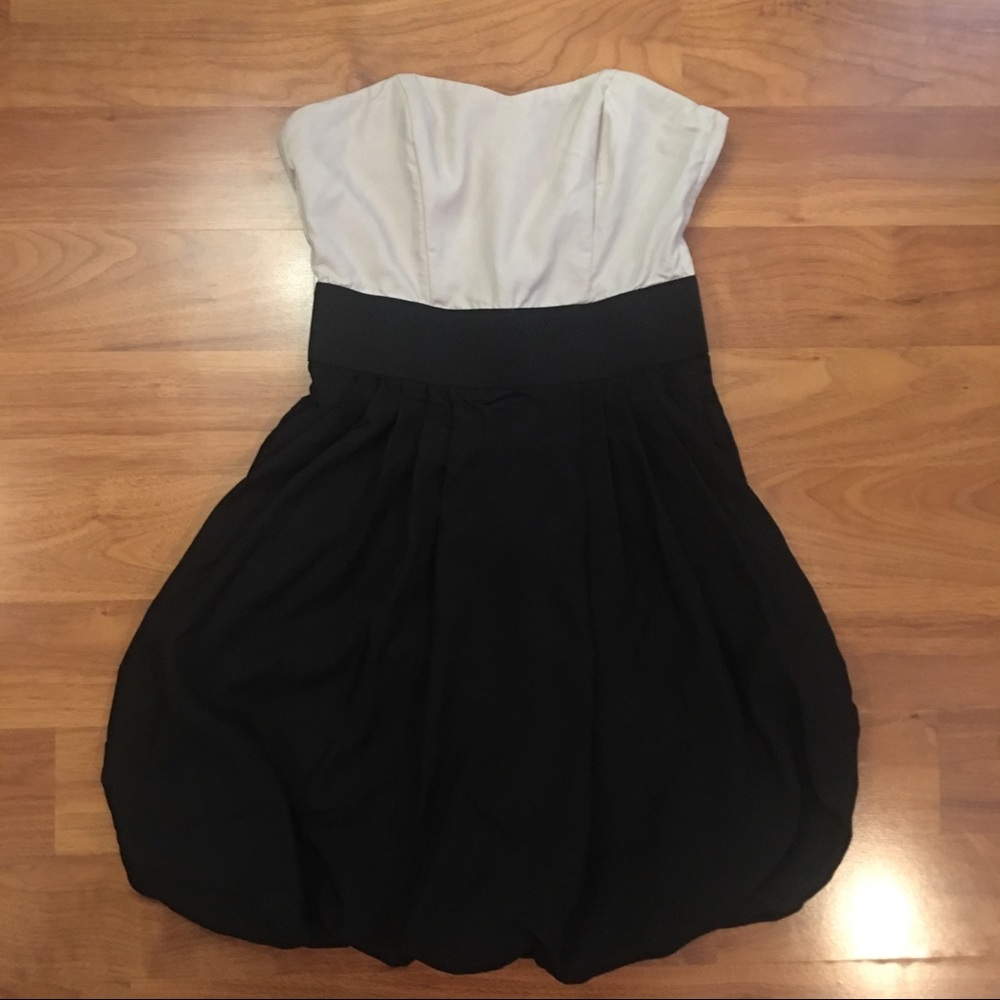 H&M strapless bubble dress